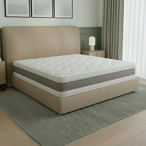 The White Stone Matelas 135x190 20cm à fermeté élevée | Made in Italy | Soutien ferme pour