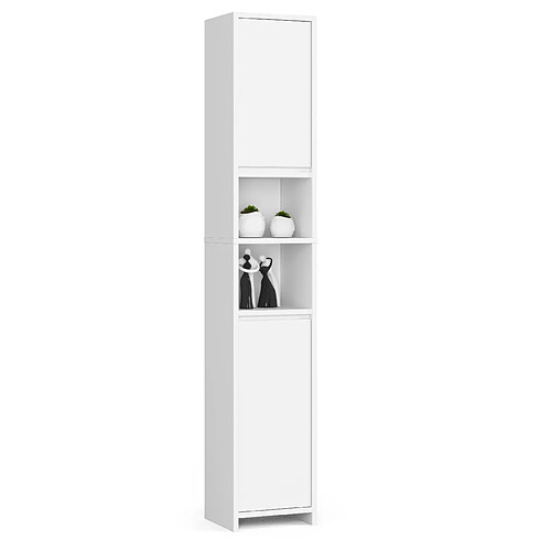 Akord Armoire de salle de bain 2 portes - Blanc