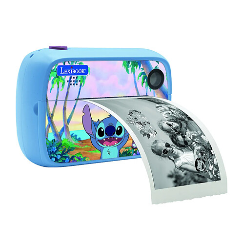 Lexibook Starcam® Print Disney Stitch – Appareil photo HD + imprimante instantanée