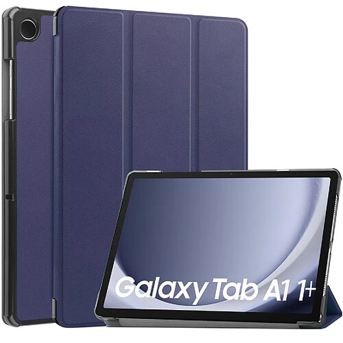 Xeptio Etui housse protection Smartcover bleu pour Samsung Galaxy Tab A11+ / Tab A11 Plus 11 pouces Pochette coque