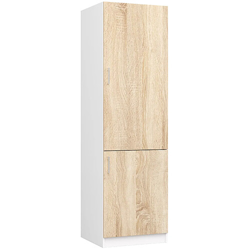 Akord Armoire de cuisine avec tiroirs - Blanc mat