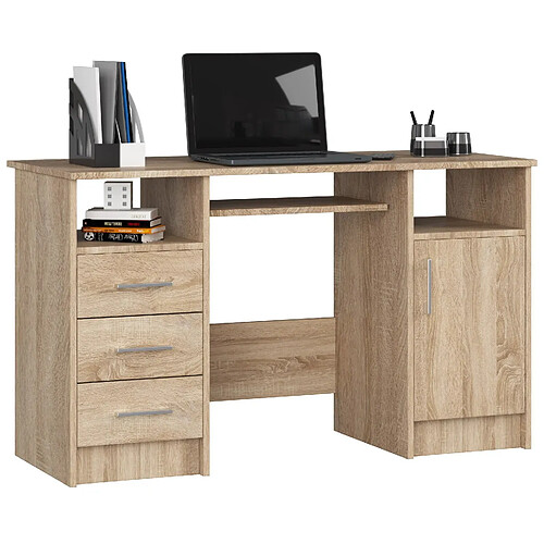 Akord Bureau informatique avec caisson - Chêne