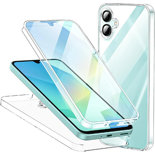 Coque 360 degrés intégrale pour Samsung Galaxy A06 4G / 5G Protection arrière PC Case et Avant en TPU Transparente - XEPTIO