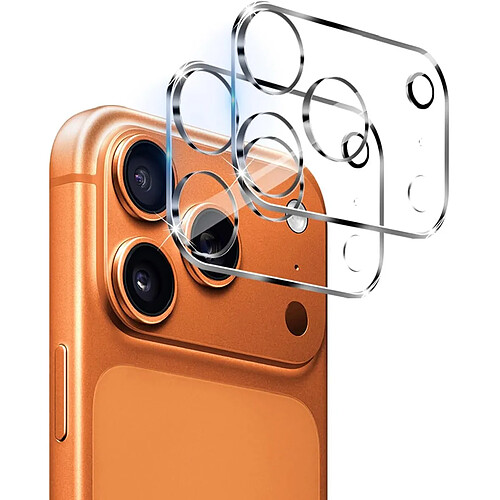 Film en Verre Trempé protecteur de lentille arrière de l'objectif appareil Photo / Caméra pour Apple iPhone 17 Pro Max 5G - XEPTIO