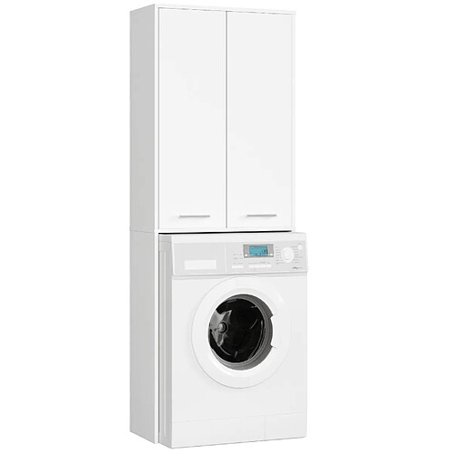 Akord Armoire salle de bain machine à laver - Blanc