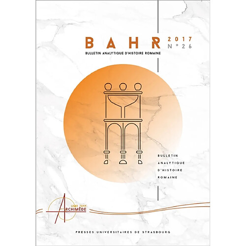 Bulletin analytique d'histoire romaine, n° 26 · Occasion