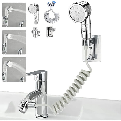 Vendos85 Pomme de douche multi-mode avec tuyau rétractable 1,5?m