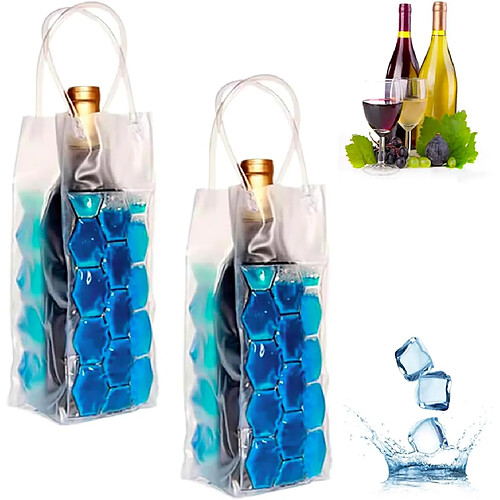 Vendos85 Refroidisseur de Vin en Gel – Bleu, Taille L