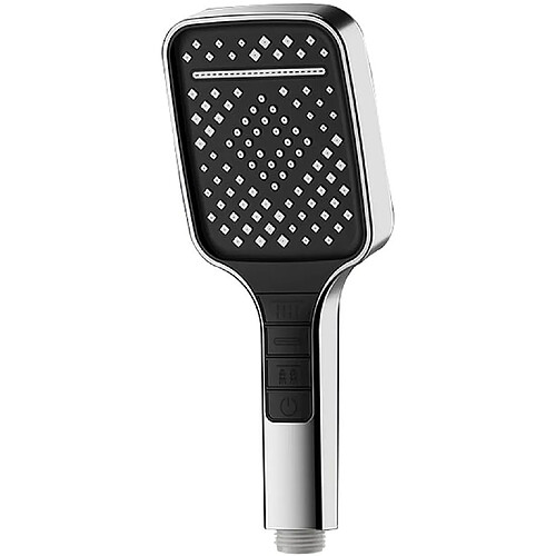 Vendos85 Pomme de douche moderne haute pression à 7 jets gris noir