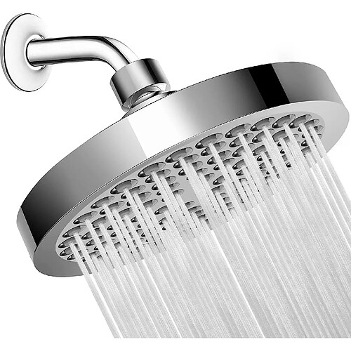 Vendos85 Pommeau de douche à jet pluie - 15 cm - Argent