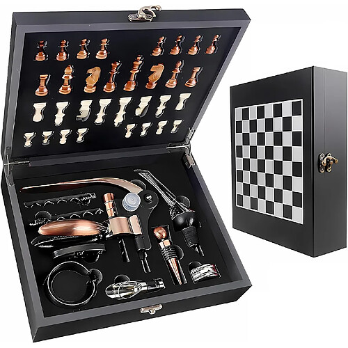Vendos85 Tire-bouchon vin Coffret Cadeau en Bois Vintage