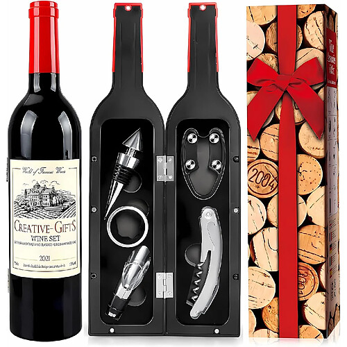 Vendos85 Ensemble d’accessoires de vin élégant – coffret complet