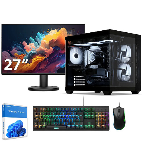 Sedatech Pack PC Gamer Aquarium • Intel i9-14900KF • RTX5060 • 32Go DDR5 • 2To SSD M.2 • Windows 11 • Moniteur 27''