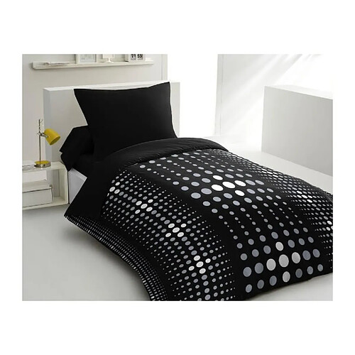 Home Linge Passion Home_linge_passion parure de lit microfibre Steevy - Noir