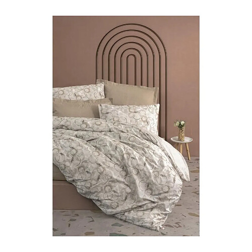 Parure de lit coton ranforcé 3 pièces - Beige