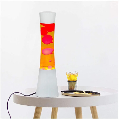 Magneticland Lampe à Lave en verre WHITE SUN