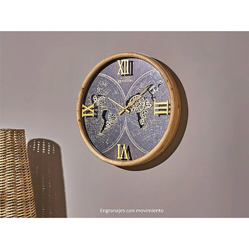 Alexandra House Living Mécanisme d'horloge murale « Hémisphère occidental » 62D. Cms. 62Dx9 Cms