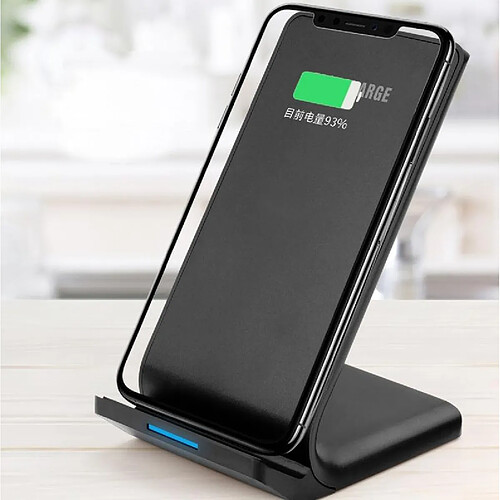 Chargeur Sans Fil 10W Ultra Rapide et Intelligent Protection Surchauffe Noir YONIS