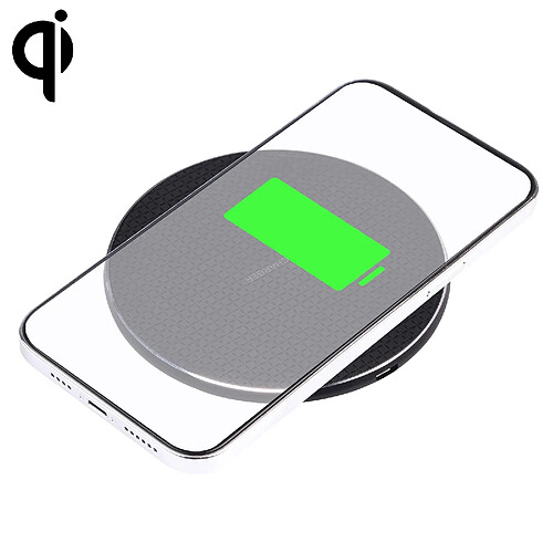 Chargeur Sans Fil 10W Design Élégant Rouge Compatible Tous Téléphones QI Noir YONIS
