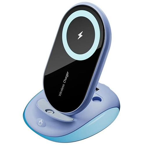 Chargeur Sans Fil 15W Design Élégant Pour Tous Smartphones Violet 2 YONIS