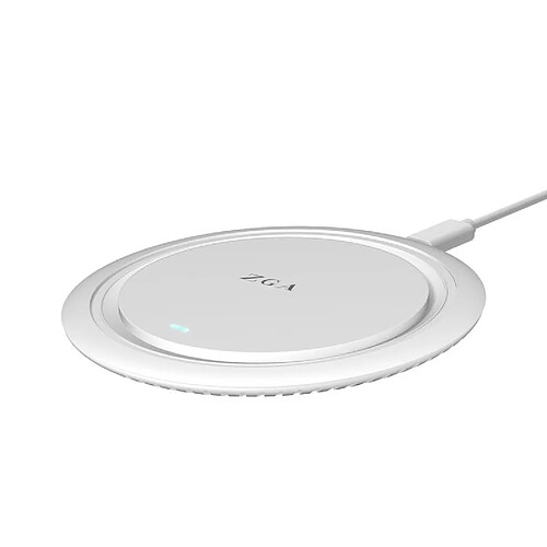 Chargeur Sans Fil 15W Design Élégant Pour Chargement Rapide iPhone Samsung Blanc YONIS