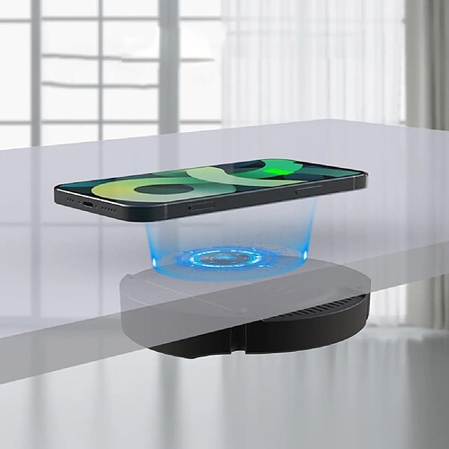 Chargeur Sans Fil Magnétique 10W Pour Bureaux Jusqu'à 30mm Anti-Poussière YONIS
