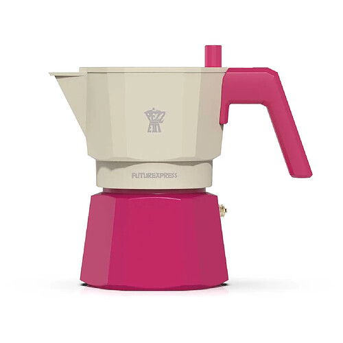 Piezzi FUTUREXPRESS Cafetière italienne 6 tasses fuschia aluminium