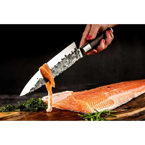 Forged SEBRA Couteau de chef 20,5 cm Acier 440C Manche Dalbergia