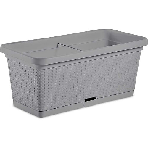 Stefanplast Jardinière rectangulaire - Gris pierre