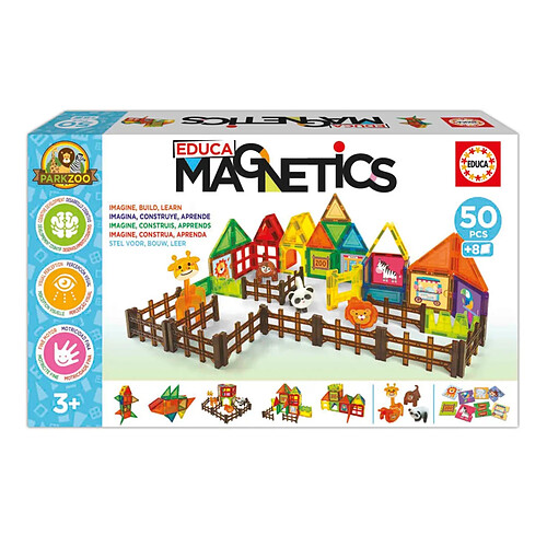 Educa Borras Jeu Educa Magnetics Parc Zoo Educa 50 Pièces