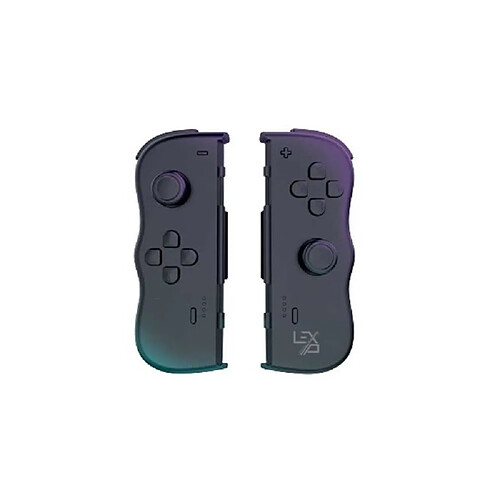 Lexip Twin Pads Manettes sans fil Joy-Con 10h Noir