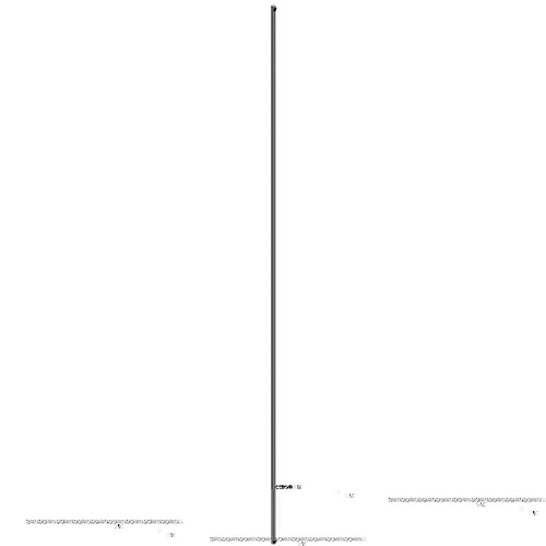 La Croisee Ds DS6888-007 Tringle pour crémone pompier 2500 mm Gris Alu RAL 9006