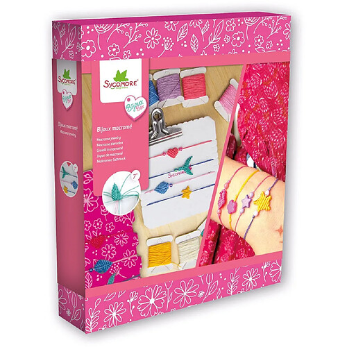 Au Sycomore CRE2004 Bijoux Box Atelier Macramé Kit créatif 8 ans