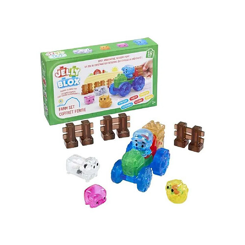 Goliath GOL8720077341470 Coffret Ferme Jelly Blox Briques souples 2 ans