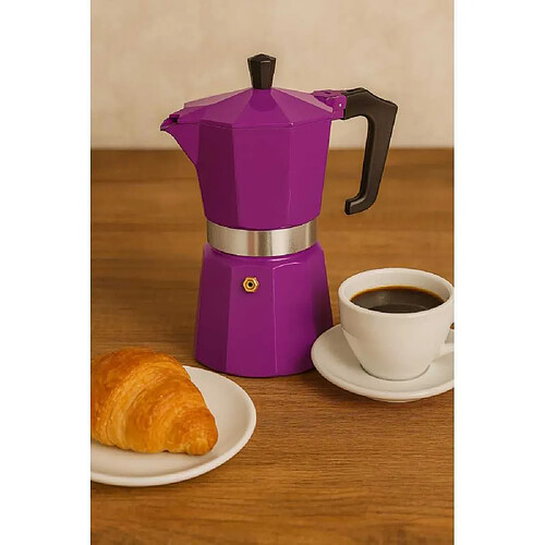 Piezzi PEZ8000743006217 Cafetière italienne 6 tasses lilas