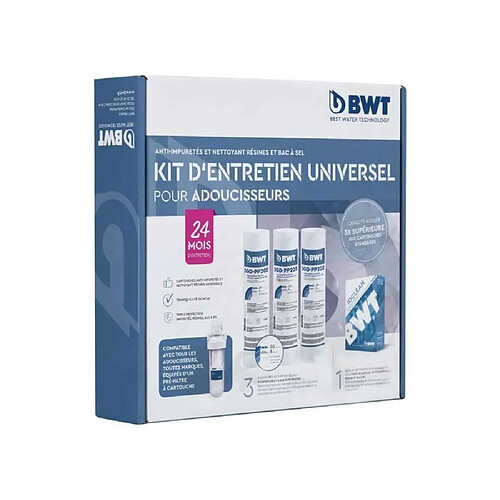 BWT Kit d'entretien pour adoucisseur - 3 cartouches