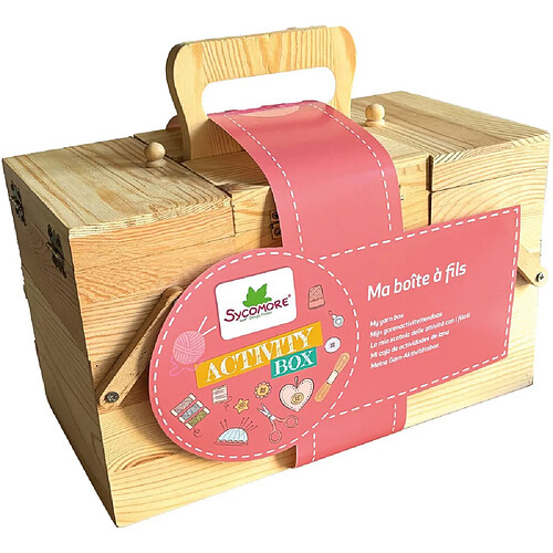 Au Sycomore SYCRE6107 Coffret d'activités fils 7 ans boîte bois