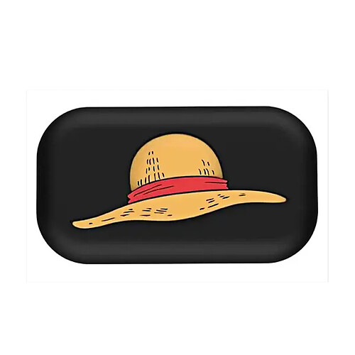 MONEY WALKIE Porte-Monnaie Enfant Sans Contact avec Coque Motif Chapeau de Paille Noir