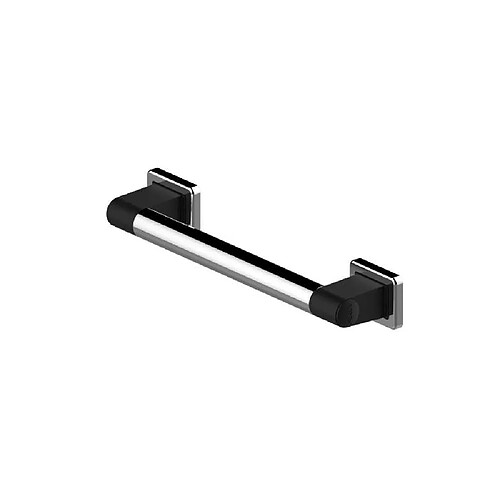 Akw 12012GR-LS Barre d'appui droite 600 mm Ø32 mm noir