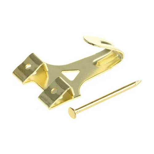 Civic Industrie 19701103 Crochets pour tableaux 30x24 mm 2 trous pack 10