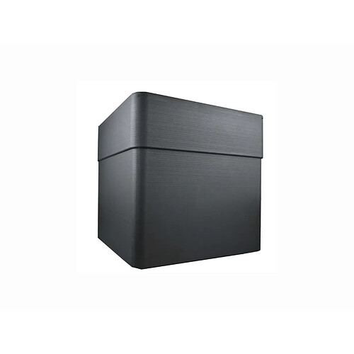 EDA Plastiques Pot de fleur carré Carel gris anthracite 39 x 39 x 39 cm - Eda