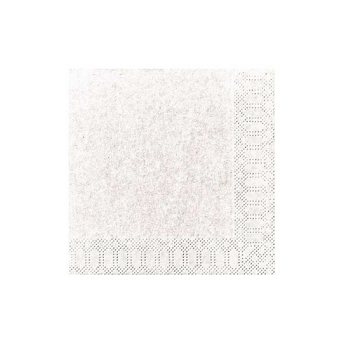 Duni 7321011040308 Serviettes en papier 33 x 33 cm 3 plis blanc Lot de 20