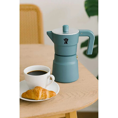 Piezzi SOLIDEXPRESS Cafetière italienne 6 tasses aluminium vert
