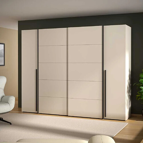 Forte-Forte NARAGO Armoire 4 portes L270 P61 H210 Décor Sable