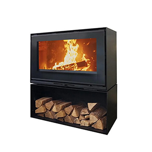 Poêle à bois fonte 10kw noir - 411203PEINTANTHRACITE - GODIN