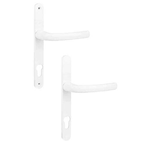 Sofi Poignées de porte sur plaque - Blanc