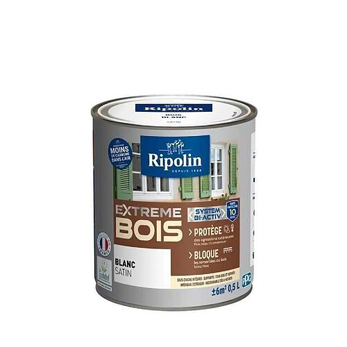 Ripolin Extreme Bois Microporeuse Satin 0,5 L Peinture bois