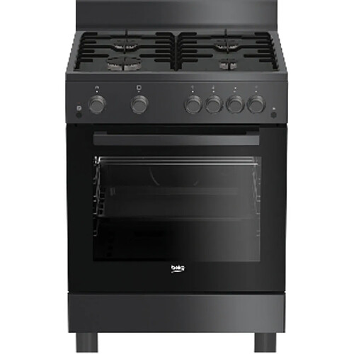 Beko FBG62030GACT Cuisinière gaz 60×60 cm 4 feux 75 L anthracite