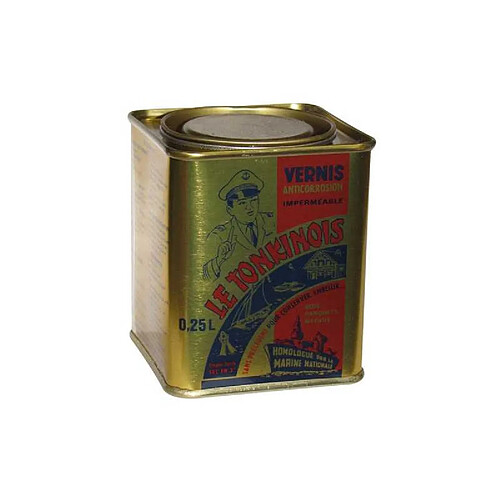 Le Tonkinois LT10001 Vernis marin 0,25 L brillant pour bois, métal, bateaux