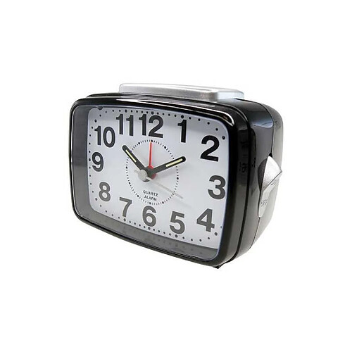 KATIMEX 2391 Réveil de chevet quartz compact blanc